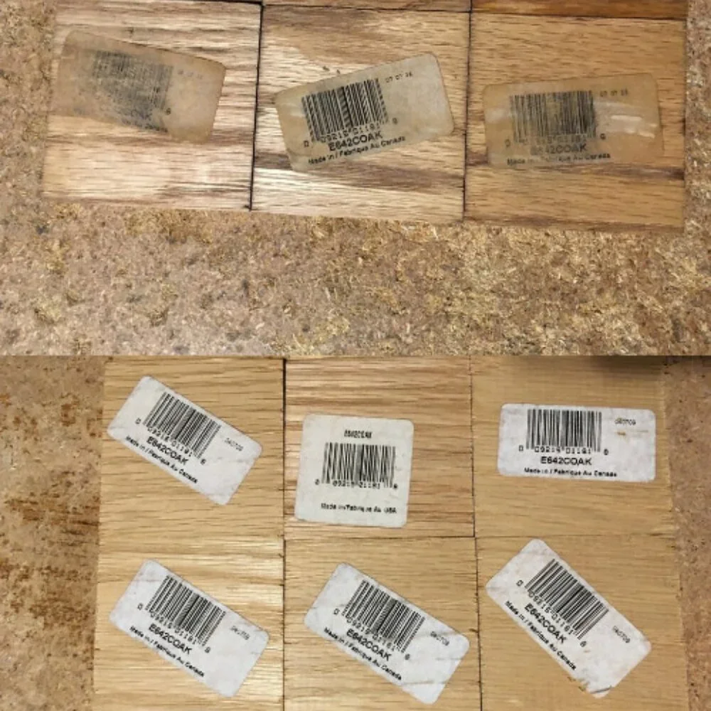 15X SOLID OAK CORNER ROSETTES E642COAK 2-1/2" X 2-1/2" X 1/2" - Picture 5 of 9
